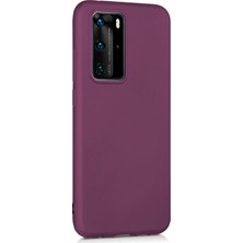 Microsonic Matte Silikon Huawei P40 Pro Kılıf Mor