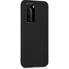 Microsonic Matte Silikon Huawei P40 Pro Kılıf Siyah