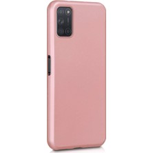 Microsonic Matte Silikon Oppo A52 Kılıf Rose Gold