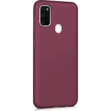 Microsonic Matte Silikon Samsung Galaxy M21 Kılıf Mor