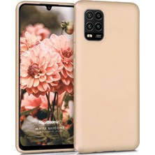 Microsonic Matte Silikon Xiaomi Mi 10 Lite Kılıf Gold