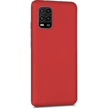 Microsonic Matte Silikon Xiaomi Mi 10 Lite Kılıf Kırmızı