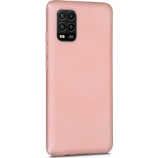 Microsonic Matte Silikon Xiaomi Mi 10 Lite Kılıf Rose Gold