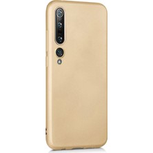 Microsonic Matte Silikon Xiaomi Mi 10 Pro Kılıf Gold