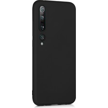 Microsonic Matte Silikon Xiaomi Mi 10 Pro Kılıf Siyah