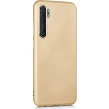 Microsonic Matte Silikon Xiaomi Mi Note 10 Lite Kılıf Gold