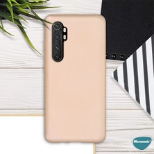 Microsonic Matte Silikon Xiaomi Mi Note 10 Lite Kılıf Gold