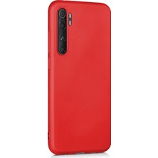 Microsonic Matte Silikon Xiaomi Mi Note 10 Lite Kılıf Kırmızı