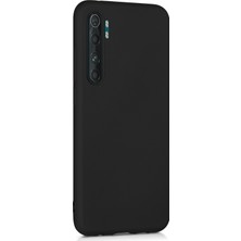 Microsonic Matte Silikon Xiaomi Mi Note 10 Lite Kılıf Siyah