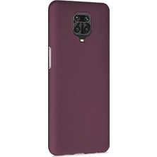 Microsonic Matte Silikon Xiaomi Redmi Note 9 Pro Kılıf Mor