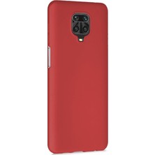 Microsonic Matte Silikon Xiaomi Redmi Note 9S Kılıf Kırmızı