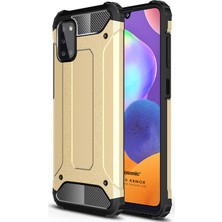 Microsonic Samsung Galaxy A31 Kılıf Rugged Armor Gold