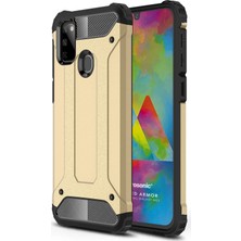 Microsonic Samsung Galaxy M21 Kılıf Rugged Armor Gold