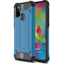 Microsonic Samsung Galaxy M21 Kılıf Rugged Armor Mavi