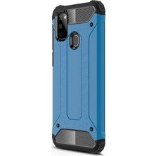 Microsonic Samsung Galaxy M21 Kılıf Rugged Armor Mavi