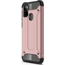 Microsonic Samsung Galaxy M21 Kılıf Rugged Armor Rose Gold