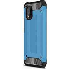 Microsonic Xiaomi Mi 10 Lite Kılıf Rugged Armor Mavi