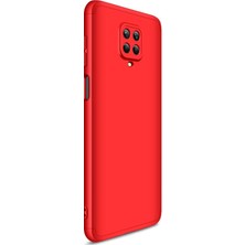 Microsonic Xiaomi Redmi Note 9S Kılıf Double Dip 360 Protective Kırmızı