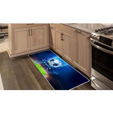 Colorix Kaymaz Deri Taban Tezgah Önü Mutfak Paspası 75 x 150 cm No: 108