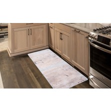 Colorix Kaymaz Deri Taban Tezgah Önü Mutfak Paspası 75 x 150 cm No: 142