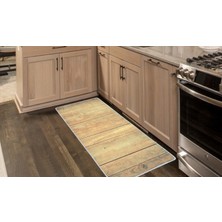 Colorix Kaymaz Deri Taban Tezgah Önü Mutfak Paspası 75 x 150 cm No: 143