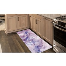 Colorix Kaymaz Deri Taban Tezgah Önü Mutfak Paspası 75 x 150 cm No: 170