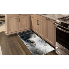 Colorix Kaymaz Deri Taban Tezgah Önü Mutfak Paspası 75 x 150 cm No: 174