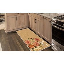 Colorix Kaymaz Deri Taban Tezgah Önü Mutfak Paspası 75 x 150 cm No: 216