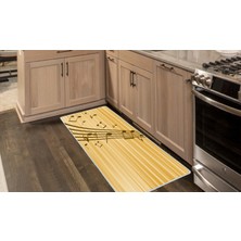 Colorix Kaymaz Deri Taban Tezgah Önü Mutfak Paspası 75 x 150 cm No: 246