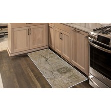 Colorix Kaymaz Deri Taban Tezgah Önü Mutfak Paspası 75 x 150 cm No: 248