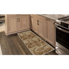 Colorix Kaymaz Deri Taban Tezgah Önü Mutfak Paspası 75 x 150 cm No: 261