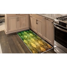 Colorix Kaymaz Deri Taban Tezgah Önü Mutfak Paspası 75 x 150 cm No: 268