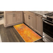 Colorix Kaymaz Deri Taban Tezgah Önü Mutfak Paspası 75 x 150 cm No: 282