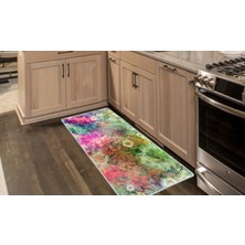 Colorix Kaymaz Deri Taban Tezgah Önü Mutfak Paspası 75 x 150 cm No: 289