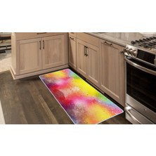 Colorix Kaymaz Deri Taban Tezgah Önü Mutfak Paspası 75 x 150 cm No: 296