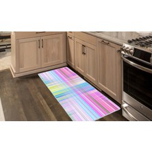 Colorix Kaymaz Deri Taban Tezgah Önü Mutfak Paspası 75 x 150 cm No: 316