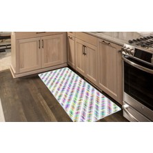 Colorix Kaymaz Deri Taban Tezgah Önü Mutfak Paspası 75 x 150 cm No: 328