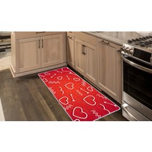 Colorix Kaymaz Deri Taban Tezgah Önü Mutfak Paspası 75 x 150 cm No: 335