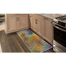 Colorix Kaymaz Deri Taban Tezgah Önü Mutfak Paspası 75 x 150 cm No: 336