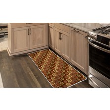 Colorix Kaymaz Deri Taban Tezgah Önü Mutfak Paspası 75 x 150 cm No: 346