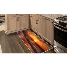 Colorix Kaymaz Deri Taban Tezgah Önü Mutfak Paspası 75 x 150 cm No: 354