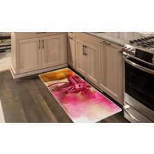 Colorix Kaymaz Deri Taban Tezgah Önü Mutfak Paspası 75 x 150 cm No: 360