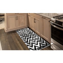 Colorix Kaymaz Deri Taban Tezgah Önü Mutfak Paspası 75 x 150 cm No: 365