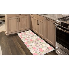 Colorix Kaymaz Deri Taban Tezgah Önü Mutfak Paspası 75 x 150 cm No: 406