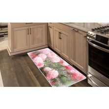 Colorix Kaymaz Deri Taban Tezgah Önü Mutfak Paspası 75 x 150 cm No: 413