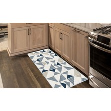 Colorix Kaymaz Deri Taban Tezgah Önü Mutfak Paspası 75 x 150 cm No: 426