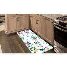 Colorix Kaymaz Deri Taban Tezgah Önü Mutfak Paspası 75 x 150 cm No: 442