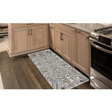 Colorix Kaymaz Deri Taban Tezgah Önü Mutfak Paspası 75 x 150 cm No: 455