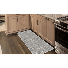 Colorix Kaymaz Deri Taban Tezgah Önü Mutfak Paspası 75 x 150 cm No: 458