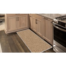 Colorix Kaymaz Deri Taban Tezgah Önü Mutfak Paspası 75 x 150 cm No: 459